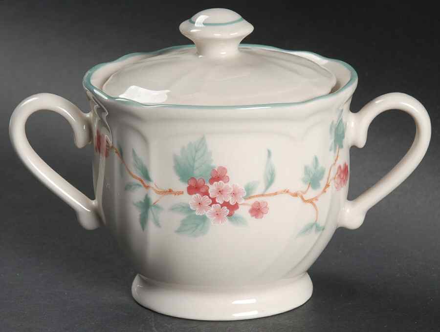 French Mulberry Sugar Bowl & Lid by Epoch-1