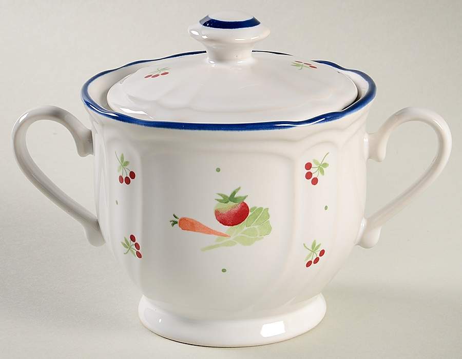 Garden Delight Sugar Bowl & Lid by Epoch-1