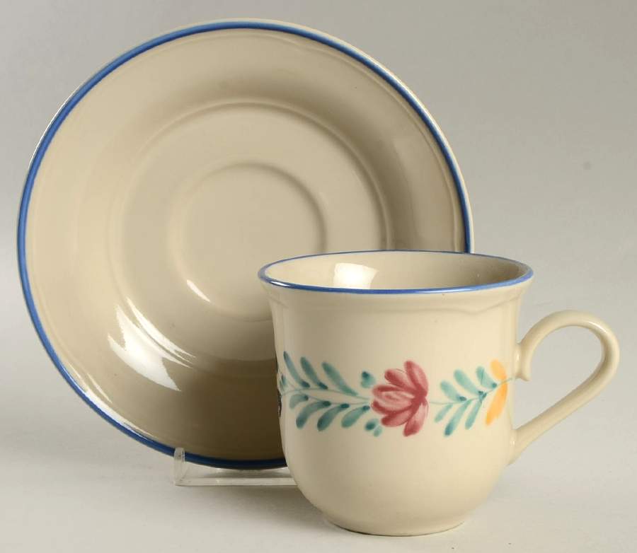 Glastonbury Flat Cup & Saucer Set by Epoch-1