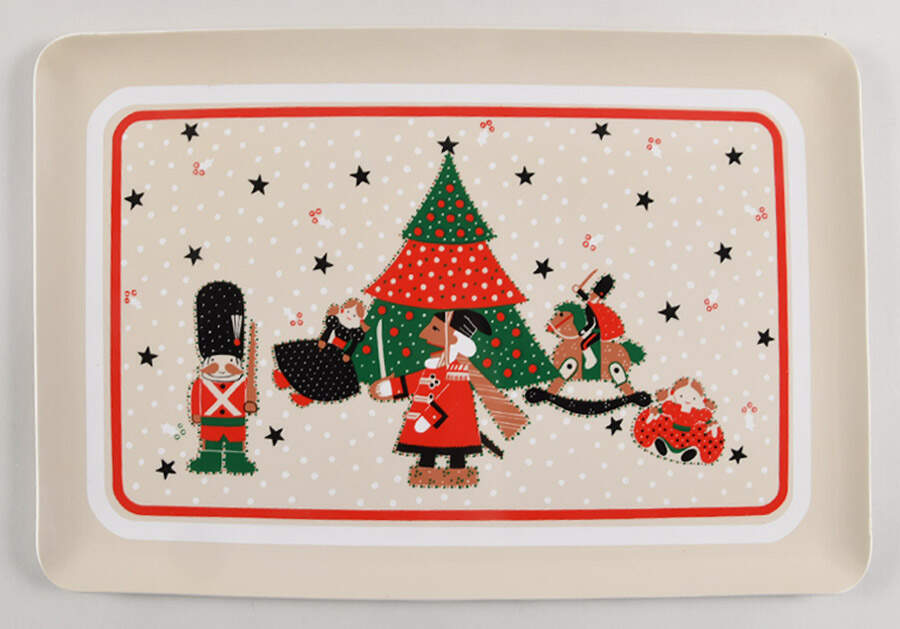 Holiday Joy Plastic Serving Tray by Epoch-1