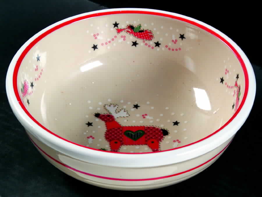 Holiday Joy 8" Round Vegetable Bowl by Epoch-1