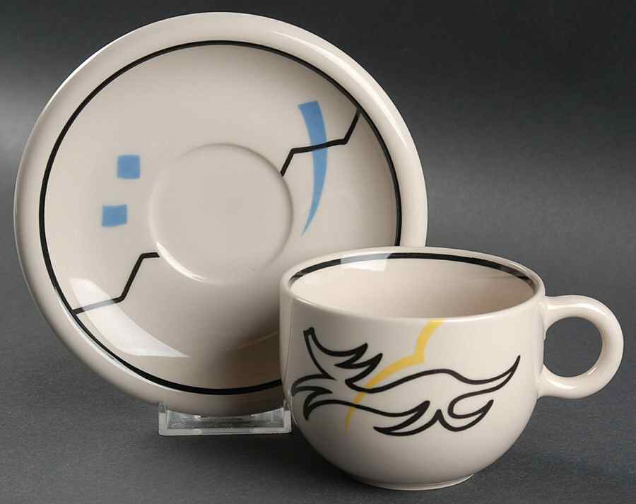 Maverick Flat Cup & Saucer Set by Epoch-1