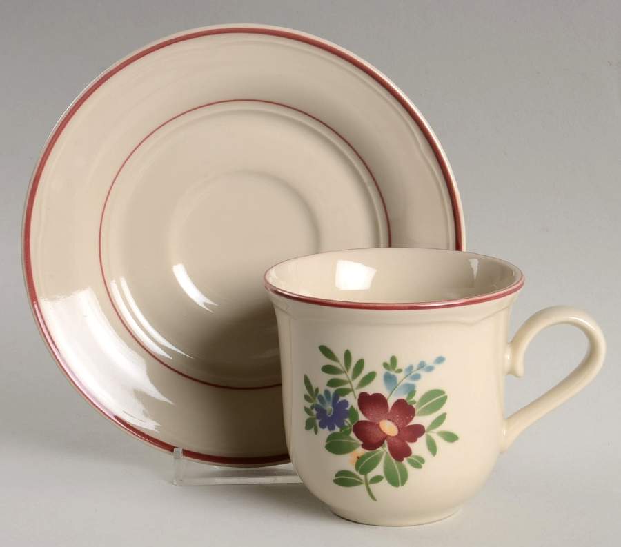 Melton Flat Cup & Saucer Set by Epoch-1