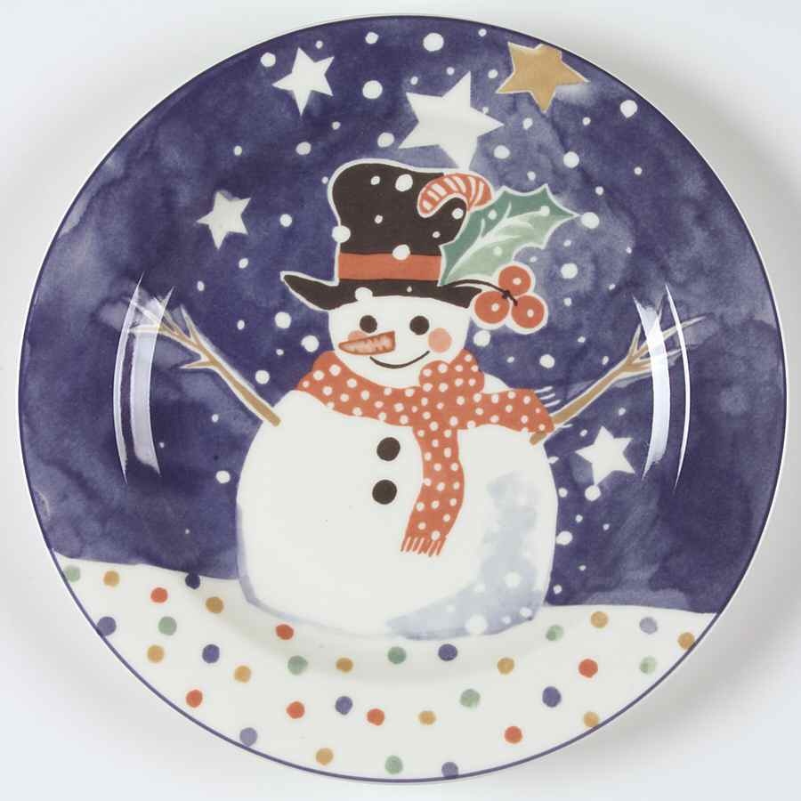 Mr Snowman Luncheon Plate by Epoch-1