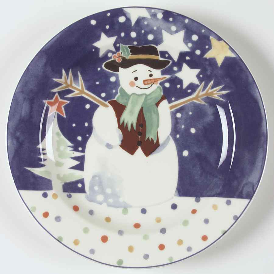 Mr Snowman Luncheon Plate by Epoch-1