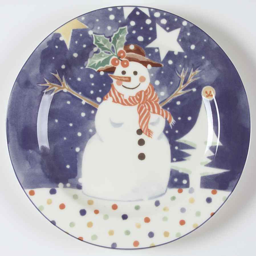 Mr Snowman Luncheon Plate by Epoch-1