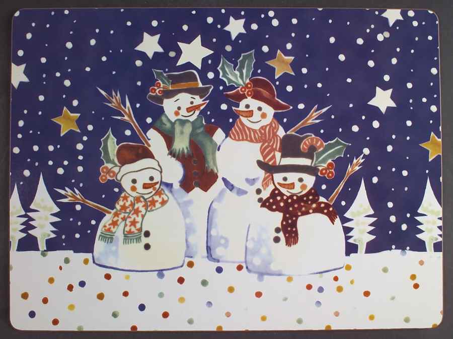 Mr Snowman (Set of 2) Placemat Set by Epoch-1