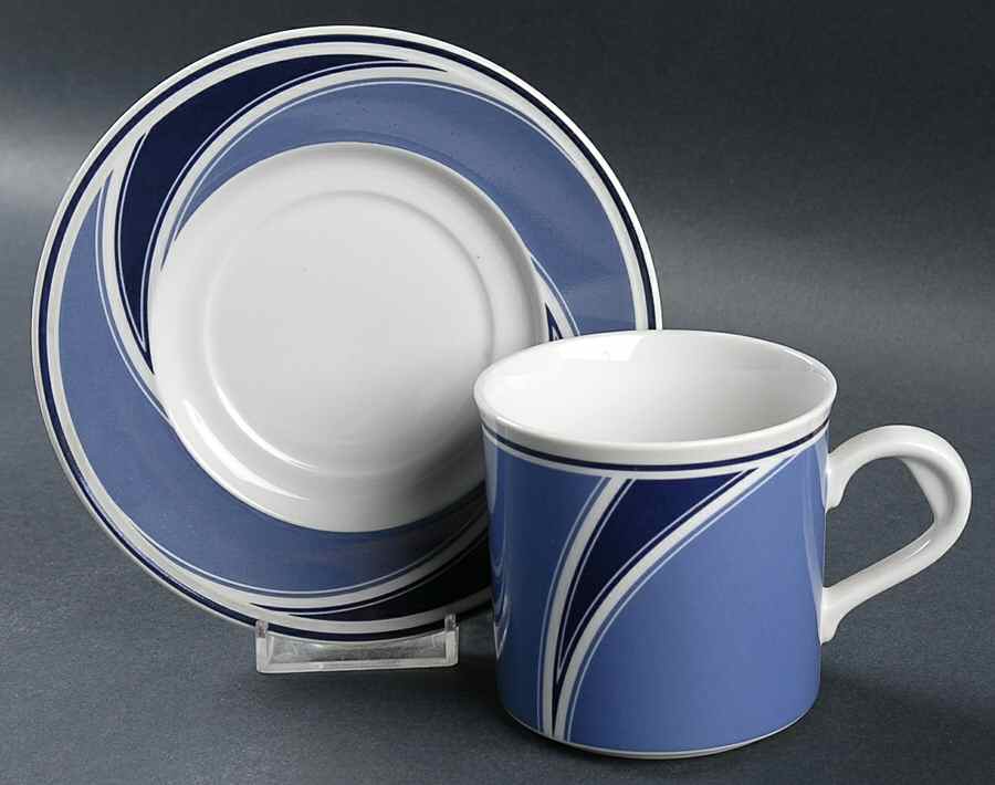 Pin Wheel Flat Cup & Saucer Set by Epoch-1
