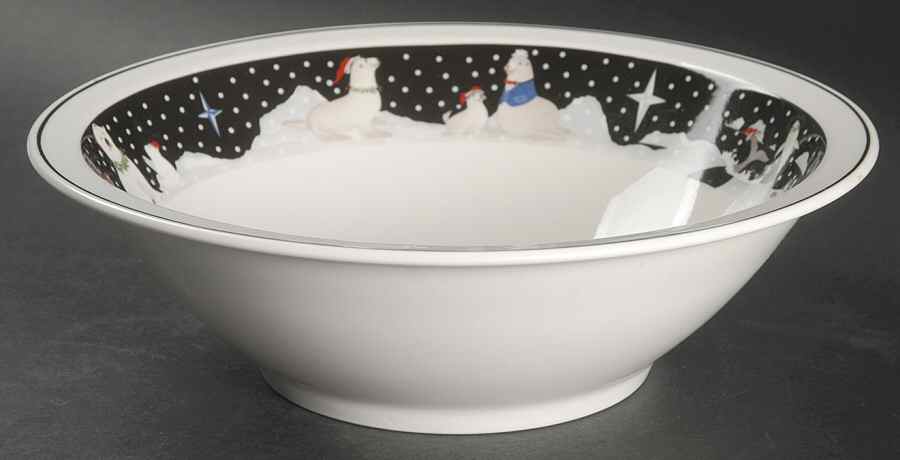 Polar Party 9" Round Vegetable Bowl by Epoch-1