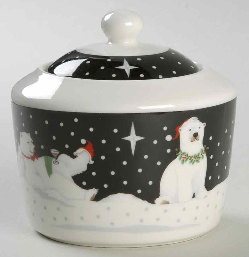Polar Party Sugar Bowl & Lid by Epoch-1
