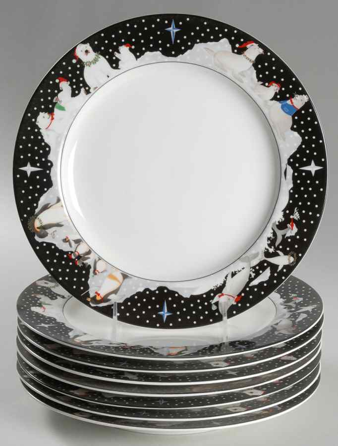 Polar Party Dinner Plate - Set of 8 by Epoch-1