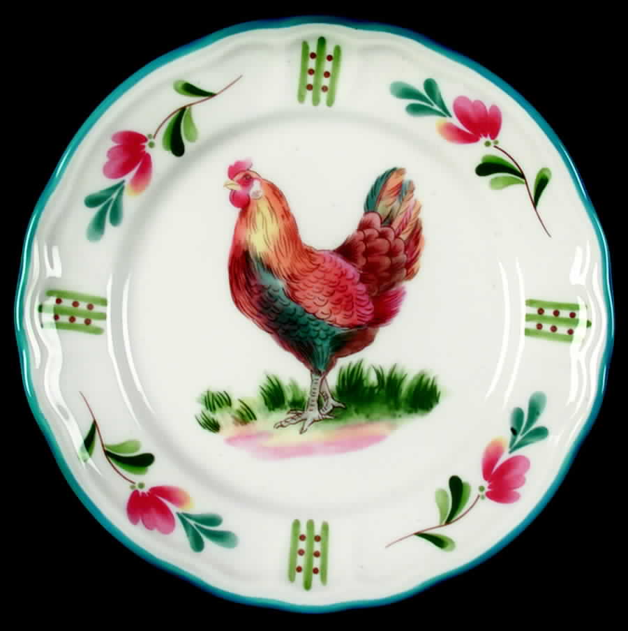 Red Rooster Salad Plate by Epoch-1