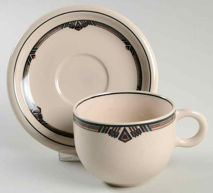 Seminole Flat Cup & Saucer Set by Epoch-1