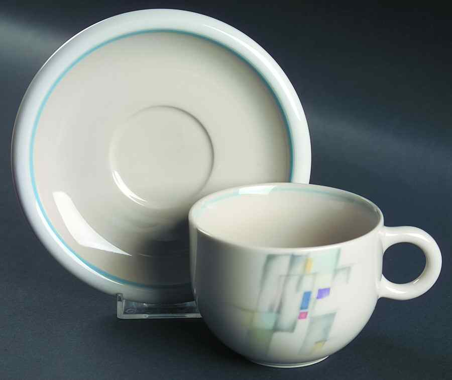 Soho Flat Cup & Saucer Set by Epoch-1