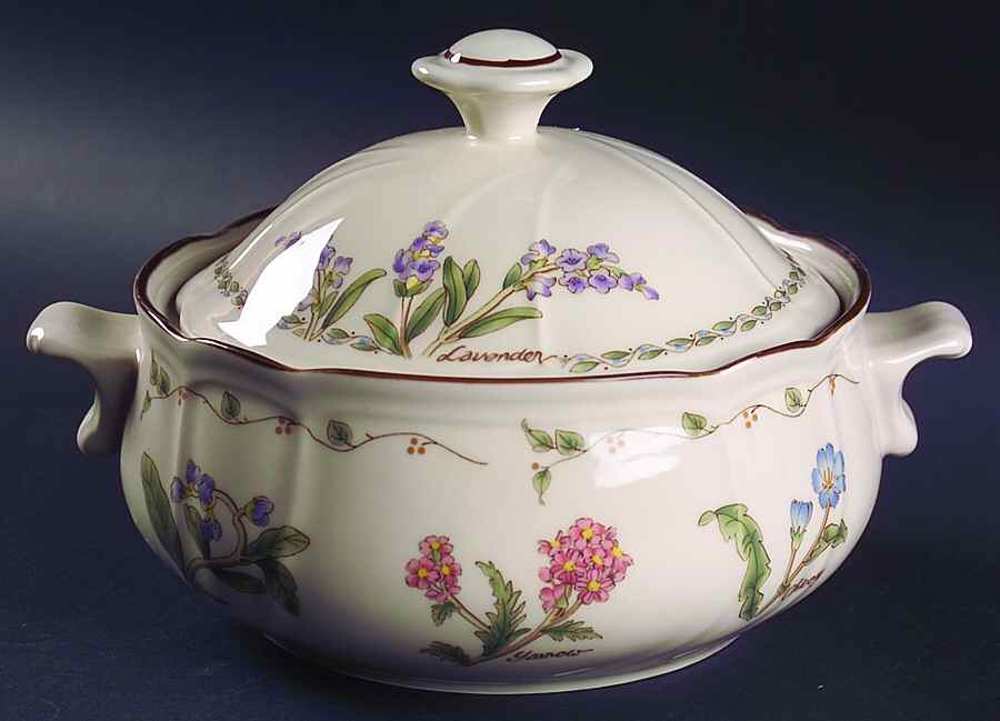 Spice Blossoms Round Covered Vegetable by Epoch-1