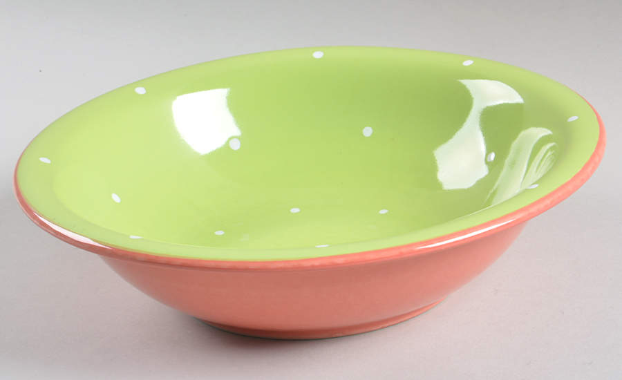 Spinners Lime 9" Round Vegetable Bowl by Epoch-1
