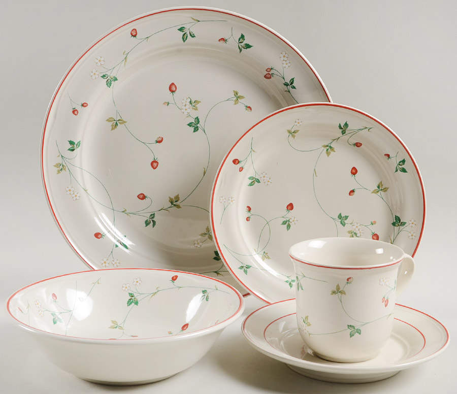Strawberry Time 5 Piece Place Setting by Epoch-1