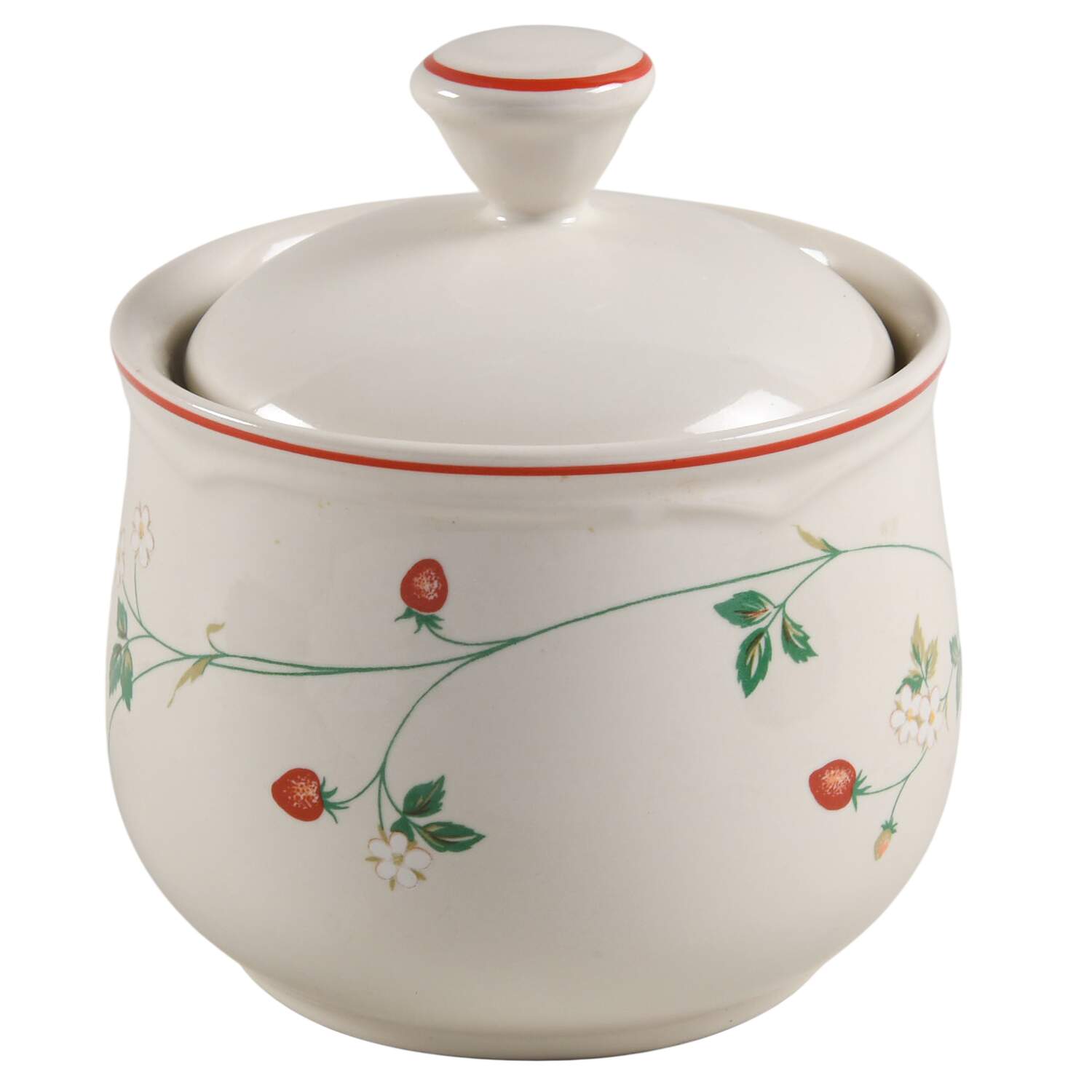 Strawberry Time Sugar Bowl & Lid by Epoch-1