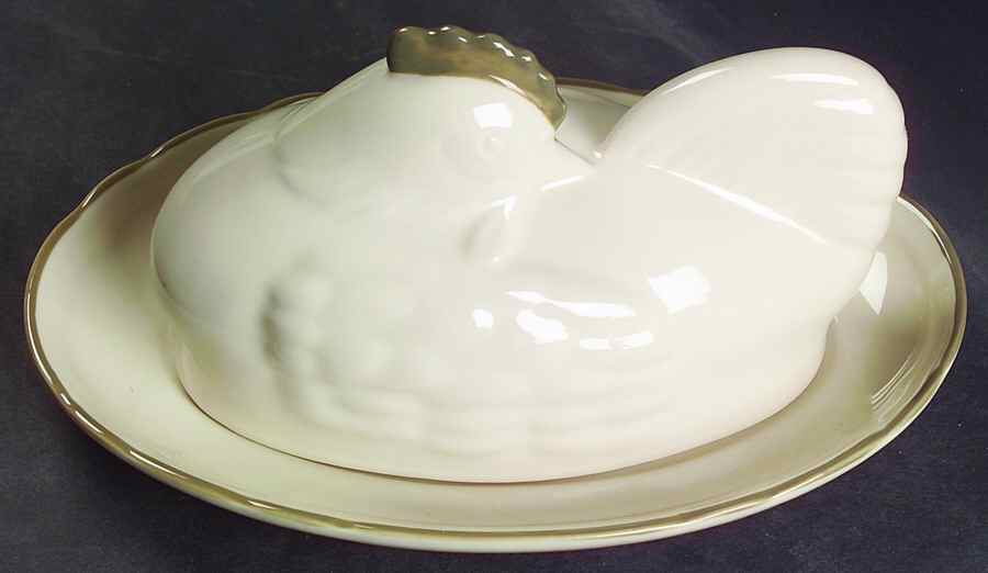 Summer Hill 1/4 Pound Figural Covered Butter by Epoch-1