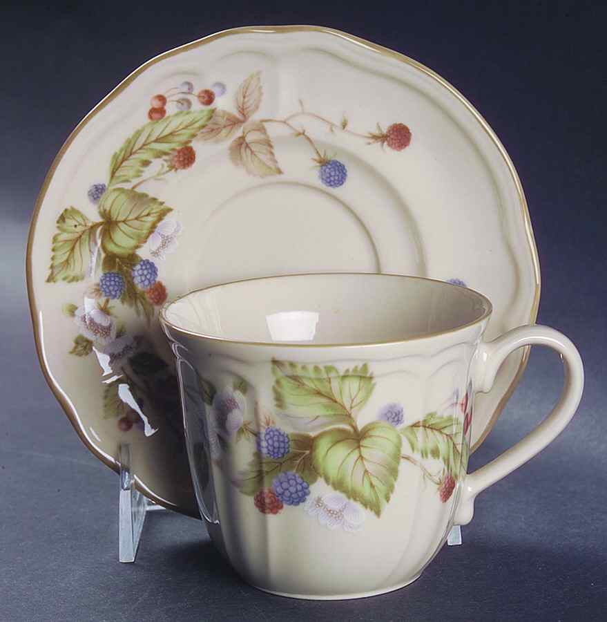 Summer Hill Flat Cup & Saucer Set by Epoch-1