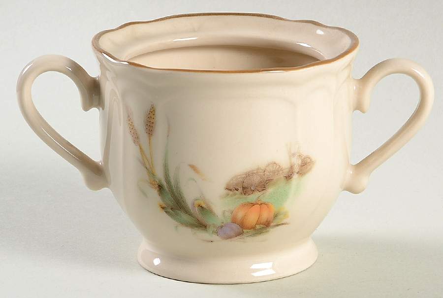 Thanksgiving Sugar Bowl No Lid by Epoch-1