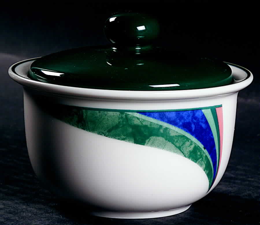 Tradewinds Currents Sugar Bowl & Lid by Epoch-1