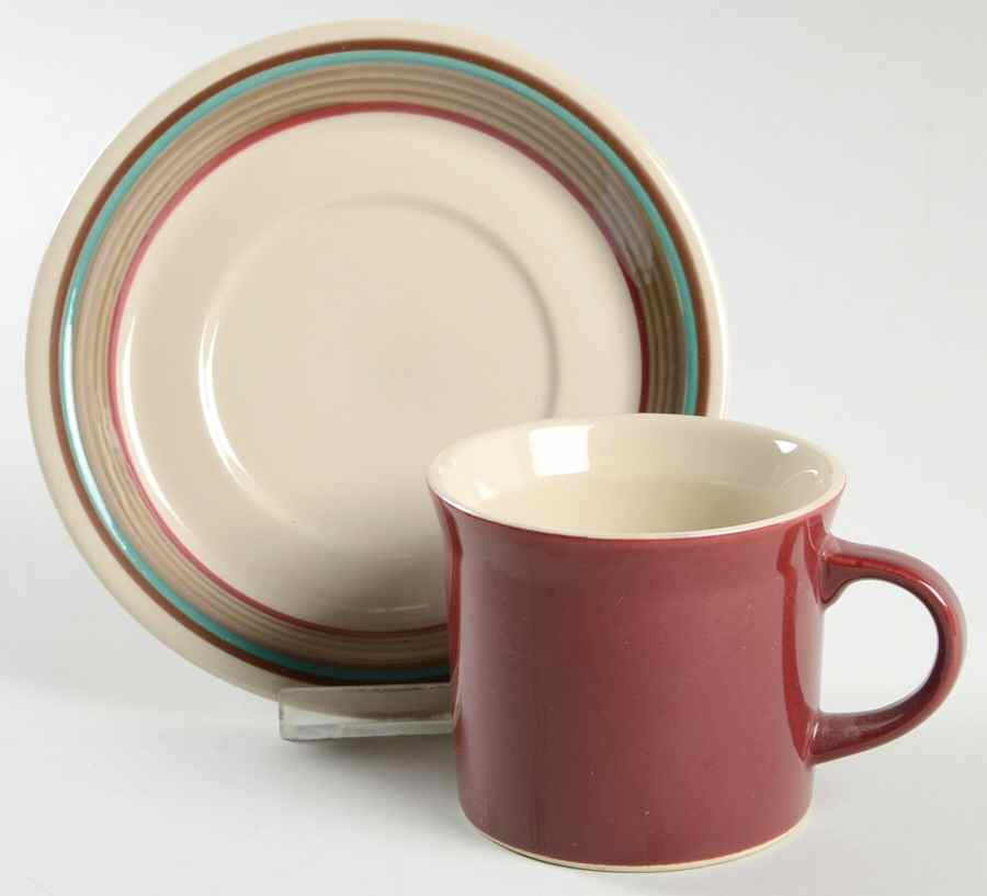 Trout Fly's Flat Cup & Saucer Set by Epoch-1