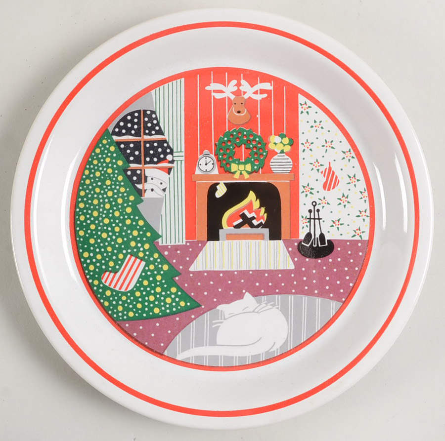 Twas The Night Before Christmas Salad Plate by Epoch-1