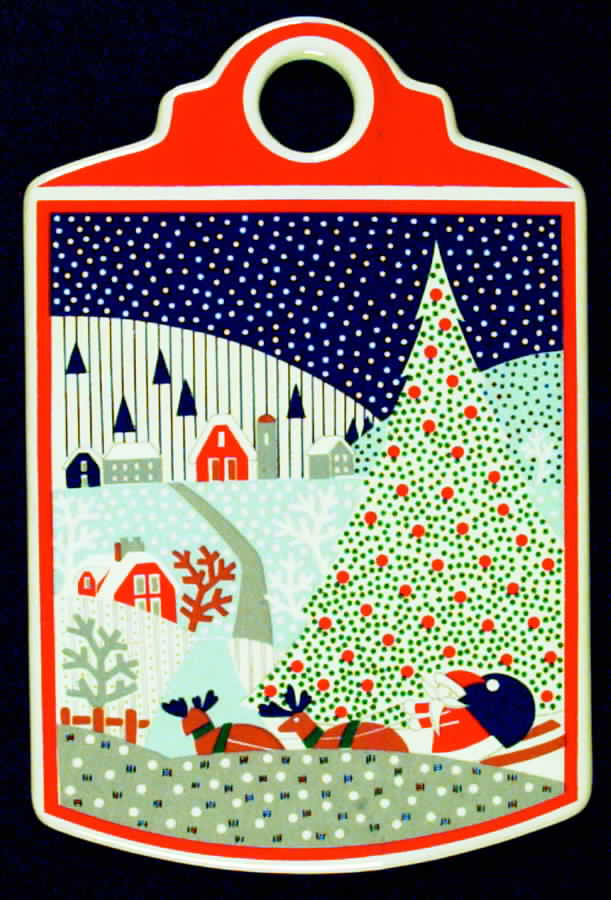 Twas The Night Before Christmas Cheese and Cracker Board by Epoch-1