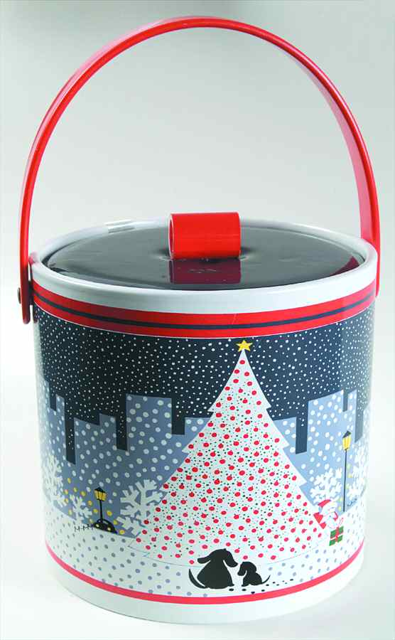 Twas The Night Before Christmas Plastic Ice Bucket & Lid by Epoch-1