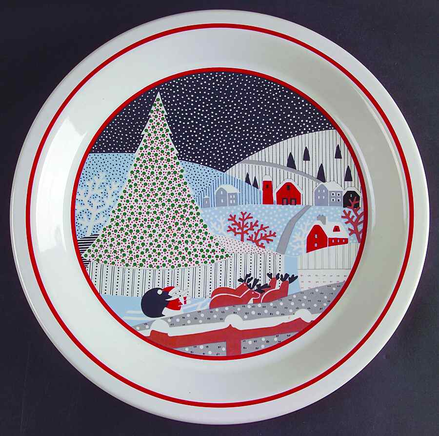 Twas The Night Before Christmas 11" Chop Plate (Round Platter) by Epoch-1