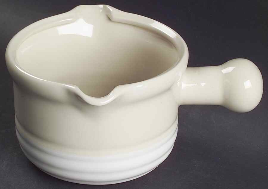Whipped Cream Beige Gravy Boat by Epoch-1