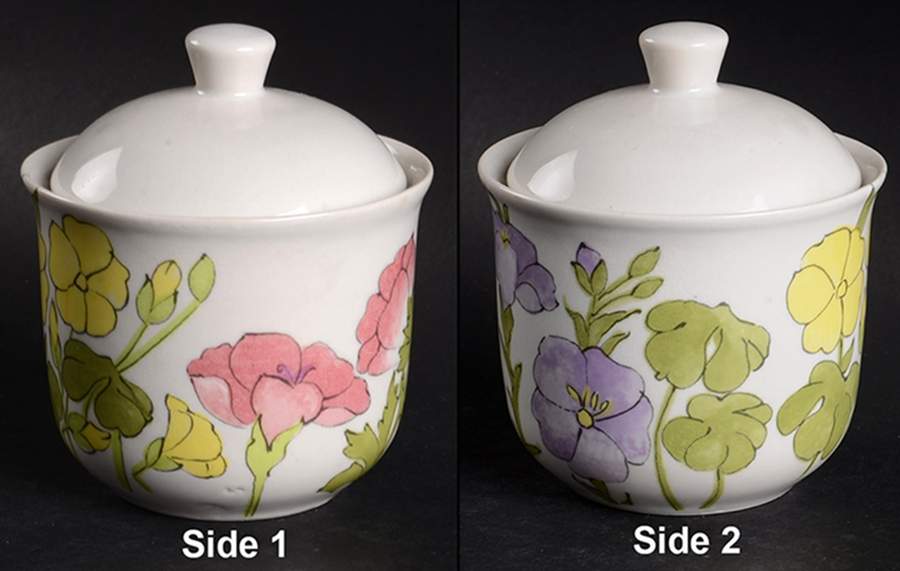 Amaryllis Sugar Bowl & Lid by Ernestine-1