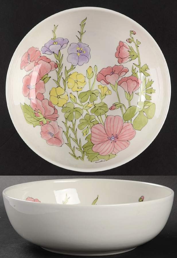 Amaryllis 8" Round Vegetable Bowl by Ernestine-1
