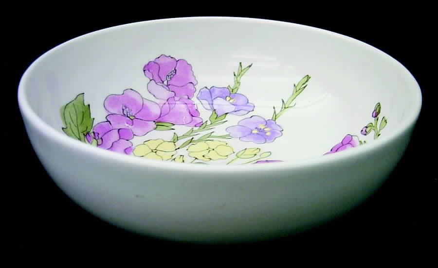 Amaryllis 8" Round Vegetable Bowl by Ernestine-1