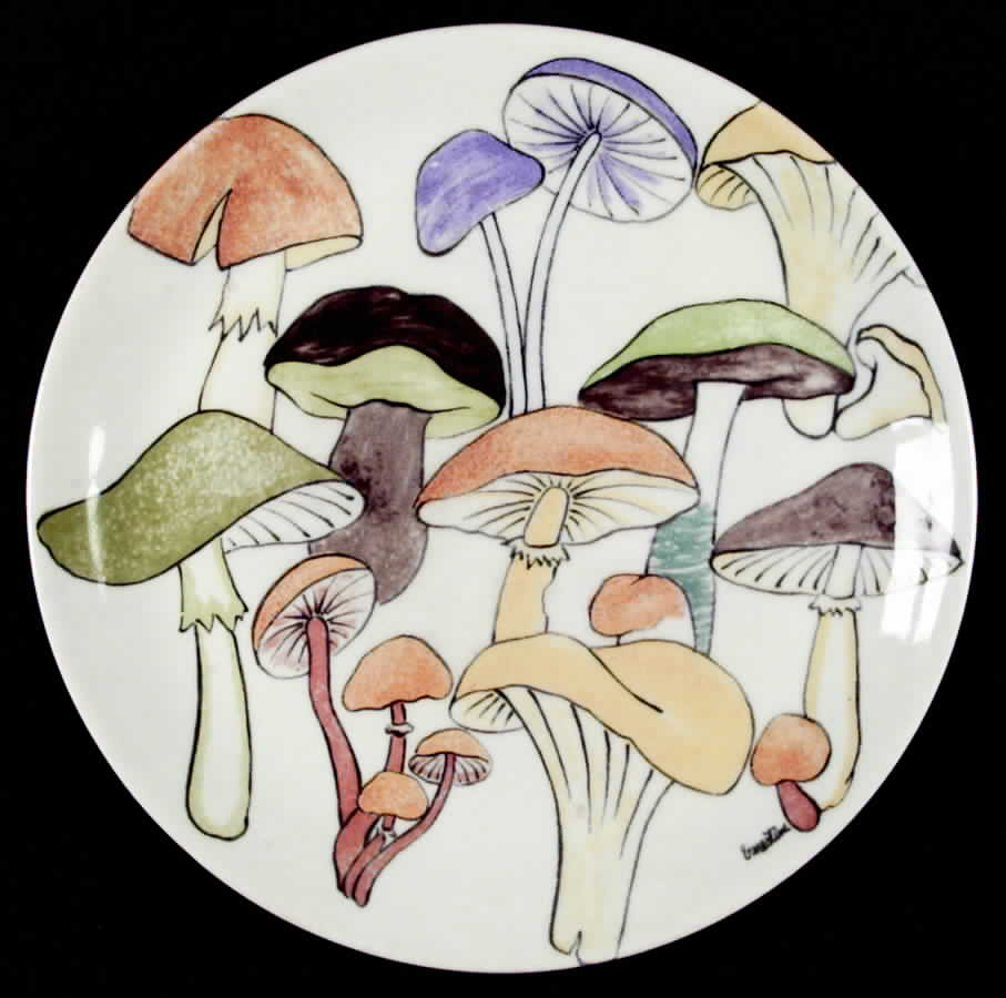 Mushrooms Dinner Plate by Ernestine-1