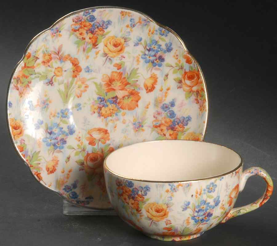 Chelsea (E & R) Flat Cup & Saucer Set by Erphila-1
