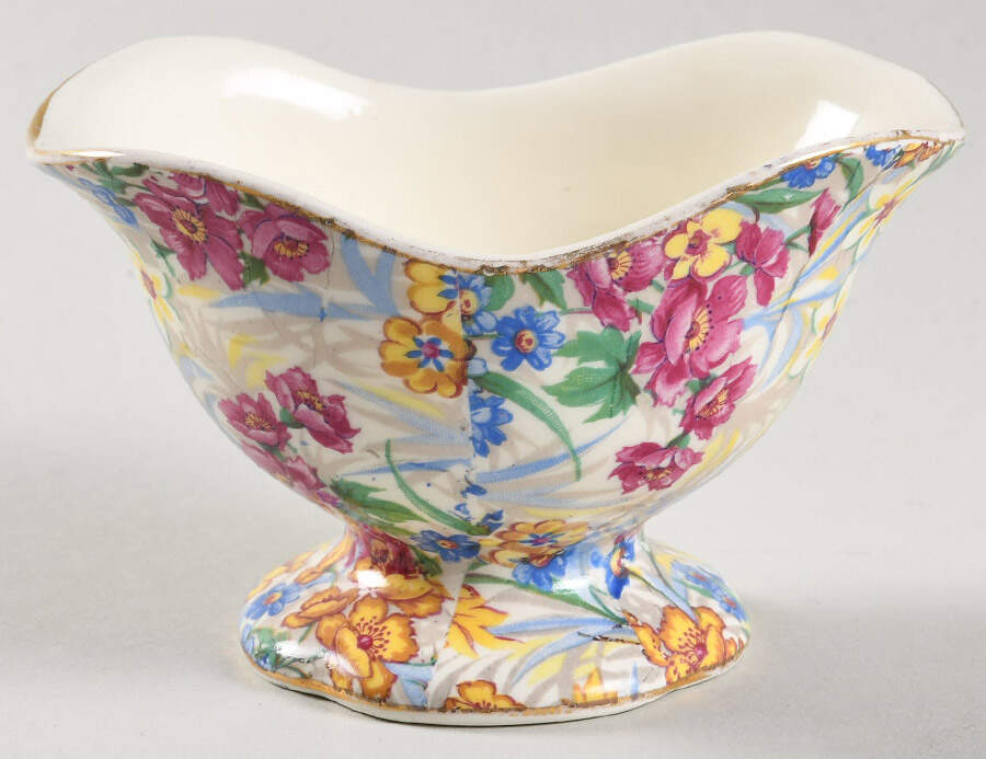 Sussex Cheery Chintz Open Sugar Bowl by Erphila-1