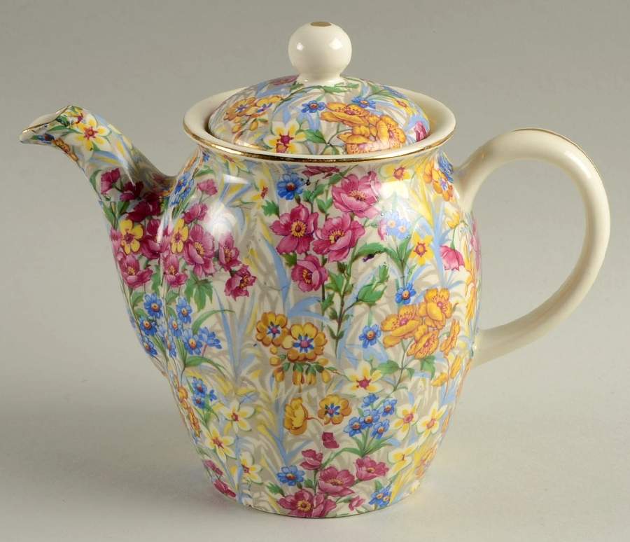 Sussex Cheery Chintz Mini Coffee Pot & Lid by Erphila-1