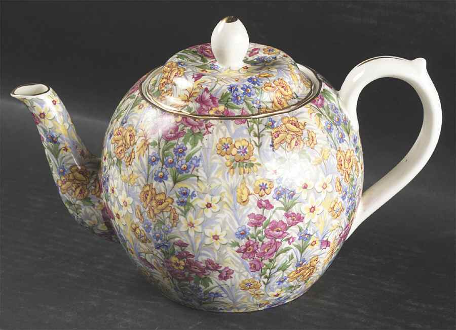 Sussex Cheery Chintz Teapot & Lid by Erphila-1