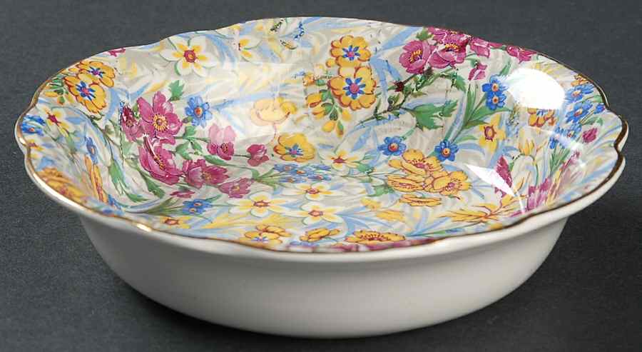 Sussex Cheery Chintz Fruit/Dessert (Sauce) Bowl by Erphila-1