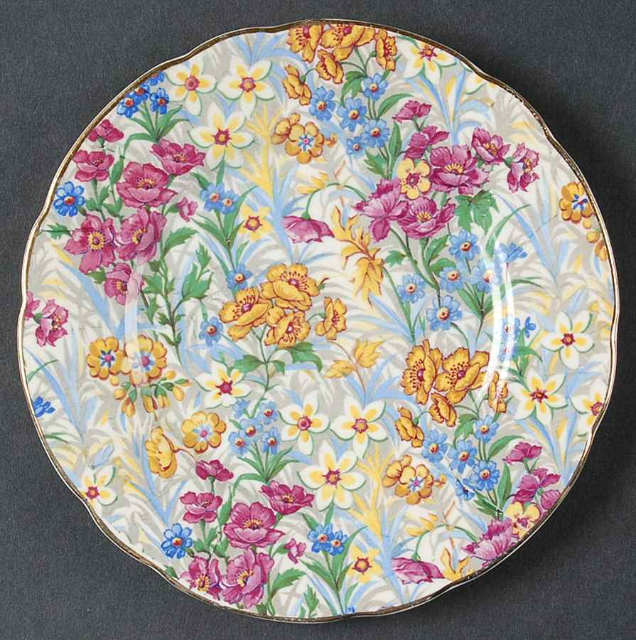 Sussex Cheery Chintz Bread & Butter Plate by Erphila-1