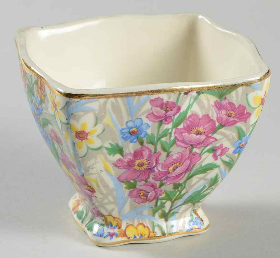 Sussex Cheery Chintz Mini Open Sugar Bowl by Erphila-1