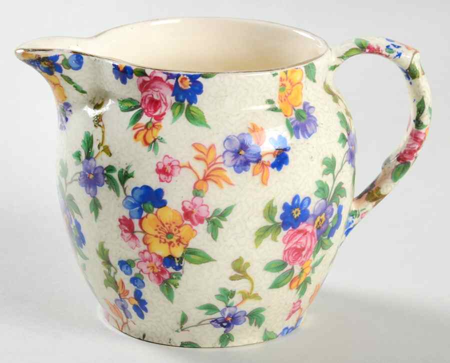 Warwick (Gray Lines, Gold Trim) Creamer by Erphila-1