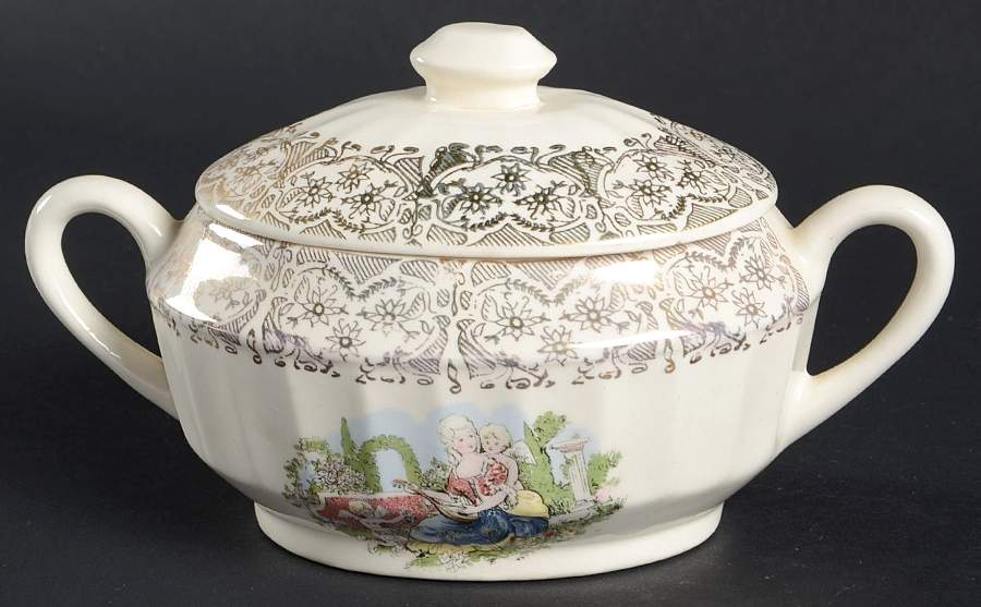 Beverly (Fluted) Sugar Bowl & Lid by Empress Sterling-1