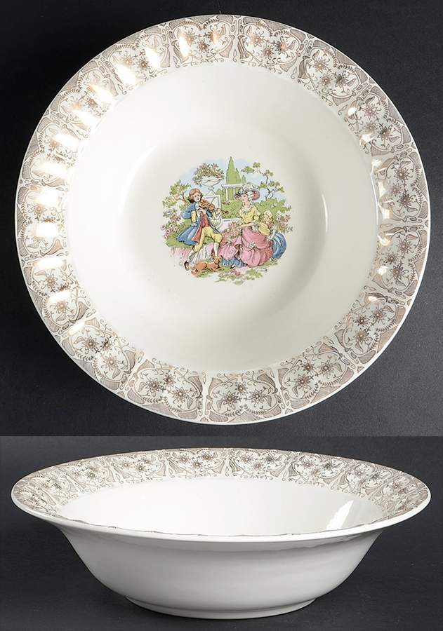 Beverly (Fluted) 9" Round Vegetable Bowl by Empress Sterling-1