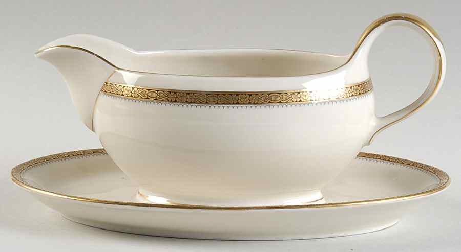 A175 Gravy Boat with Attached Underplate by Eschenbach-1