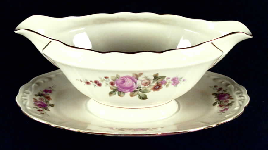 A2045 Gravy Boat with Attached Underplate by Eschenbach-1