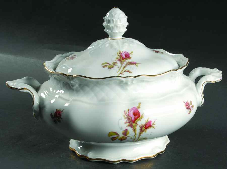 Briar Rose Round Covered Vegetable by Eschenbach-1