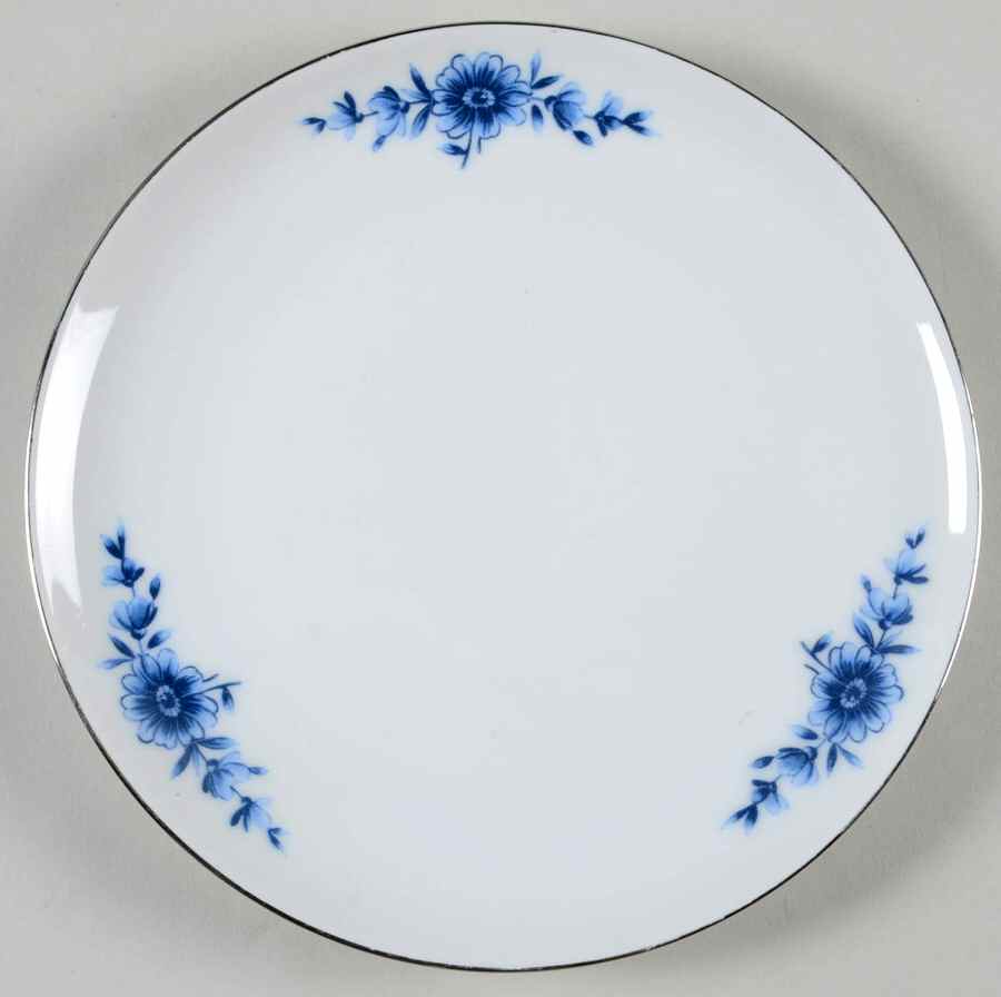 Danish Blue Bread & Butter Plate by Eschenbach-1